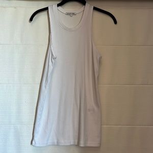 Cotton citizen white ribbed tank top